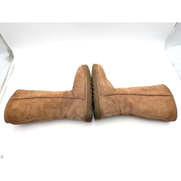 UGG Classic Tall Suede Sheepskin Winter Boots Women's Chestnut Size US6 EU37 - Picture 12 of 16
